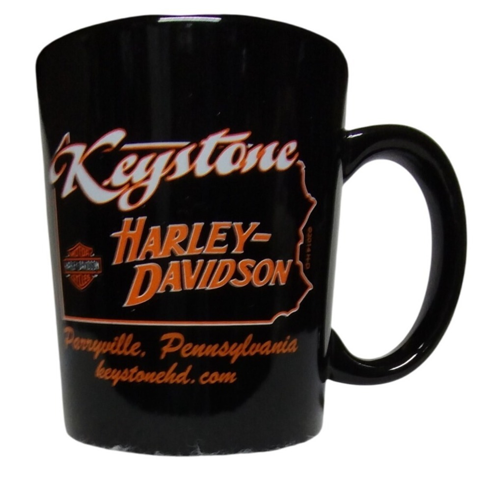 Keystone Harley-Davidson Perryville‎ PA Black Mug Liquid Logic   Motorcycle Gift